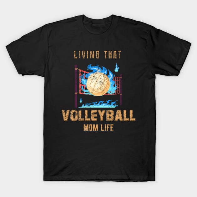 Living That Volleyball Mon Life T-Shirt by Quotes NK Tees